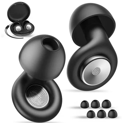 Reusable silicone sleeping earplugs